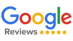 Google Review logo featuring a colorful star symbol and the text "Google Reviews" in the Google brand colors.