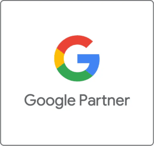 Google Partner badge logo with colorful Google "G" and text "Google Partner" on a white background.