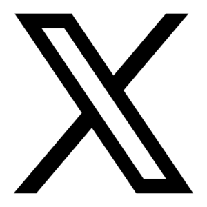 Stylized X logo in bold, modern design with blue and white colors