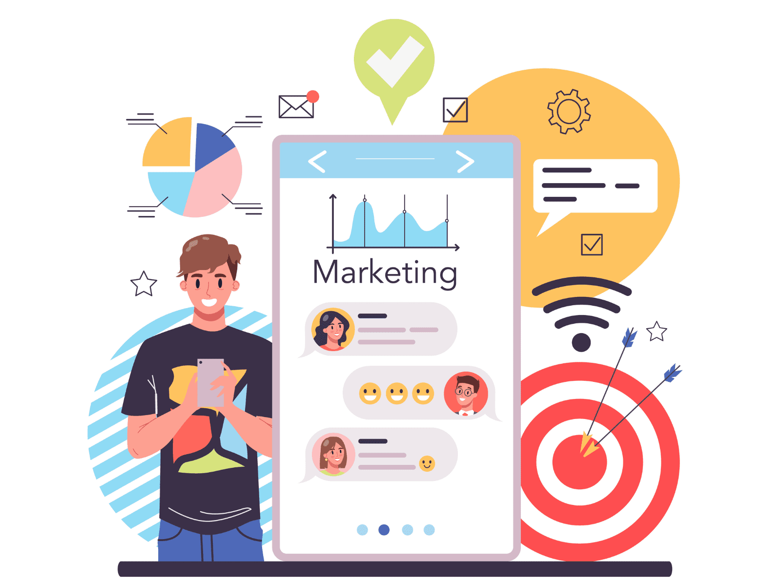 A diverse group of coaches smiling and standing together, symbolizing trust and teamwork.