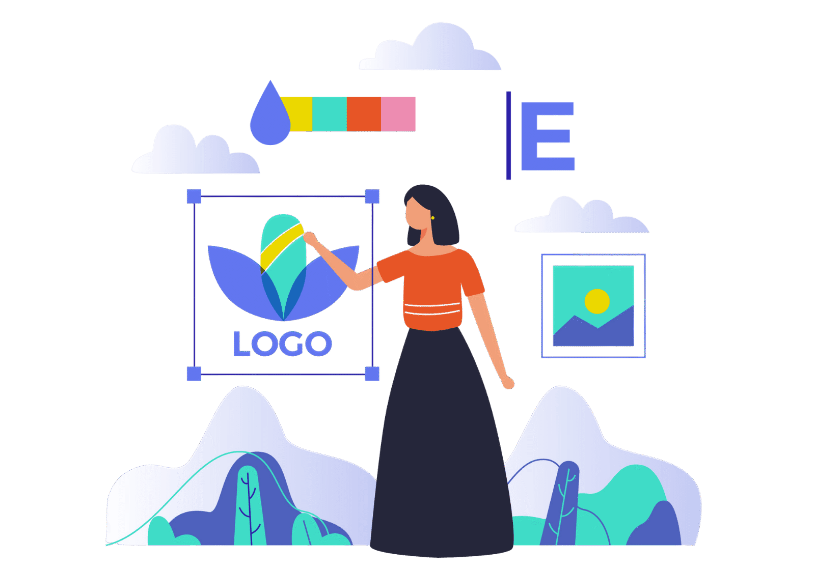 logo-design Company logo featuring a modern, stylized design with bold colors and clean lines.