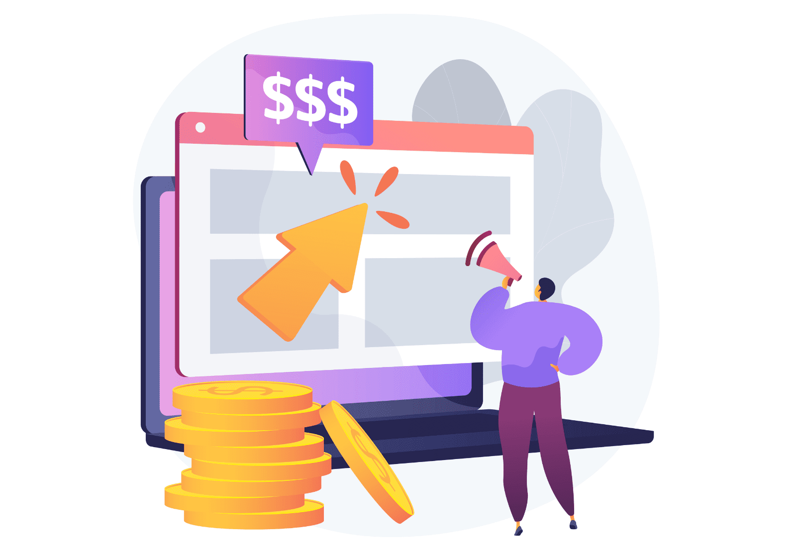 Screenshot of a webpage showing paid advertisements highlighted at the top of search results.