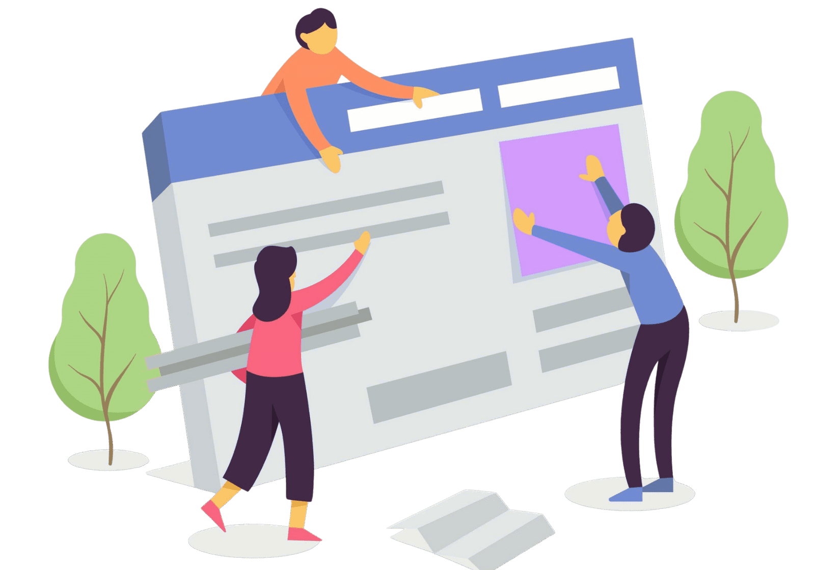 Screenshot of a modern website design featuring a clean layout with a large header image, navigation menu, and sections for content and images.